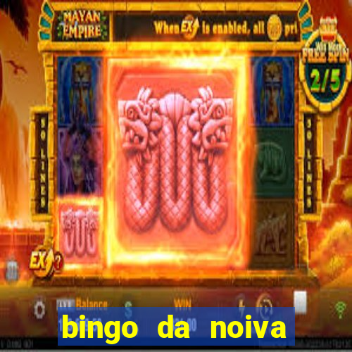 bingo da noiva para imprimir